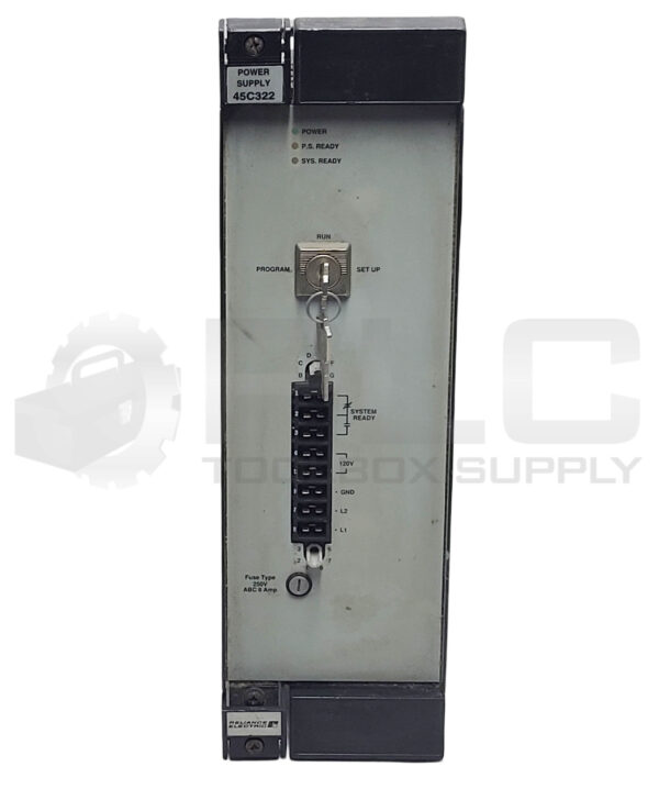 RELIANCE ELECTRIC 45C322 POWER SUPPLY 50A 120/240VAC 4.5/2.25A W/ KEYS - Image 3