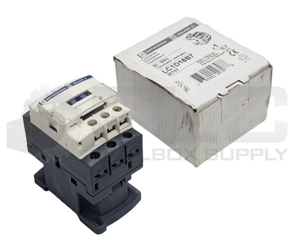 NEW TELEMECANIQUE LC1D18B7 CONTACTOR 24V 50/60HZ 7.5KW/400V 10HP/460V