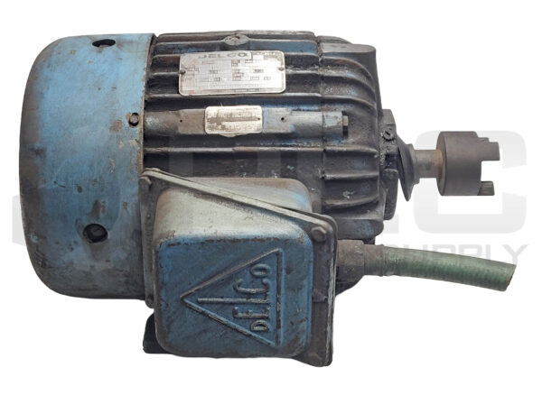DELCO G2104 MOTOR AC 213 FRAME 3PH 460V 3HP 1765RPM 4.1A 60CYC