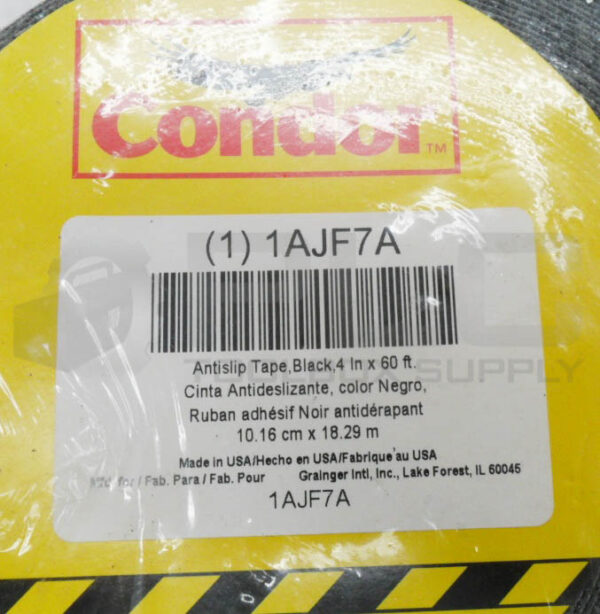 SEALED NEW CONDOR 1AJF7A ANTISLIP TAPE BLACK 4" X 60' - Image 3