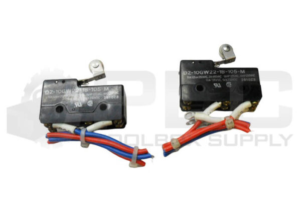 LOT OF 2 OMRON DZ-10GW22-1B-105-M SNAP ACTION SWITCH 10A 480VAC 250VDC