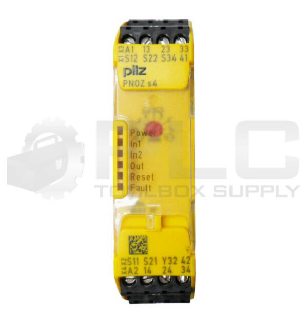 PILZ PNOZ S4 24VDC 3N/O 1N/C SAFETY RELAY 24VDC 750104 - Image 2