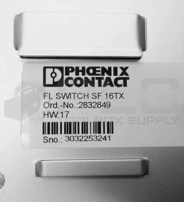 PHOENIX CONTACT FL SWITCH SF 16TX ETHERNET SWITCH 24VDC 2832849 - Image 4