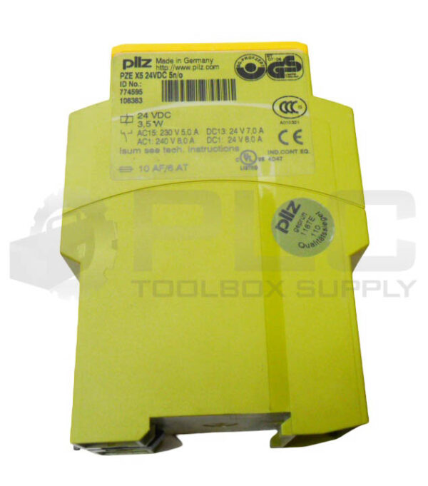 PILZ PZE X5 24VDC 5N/O SAFETY RELAY 24VDC 774595 - Image 4