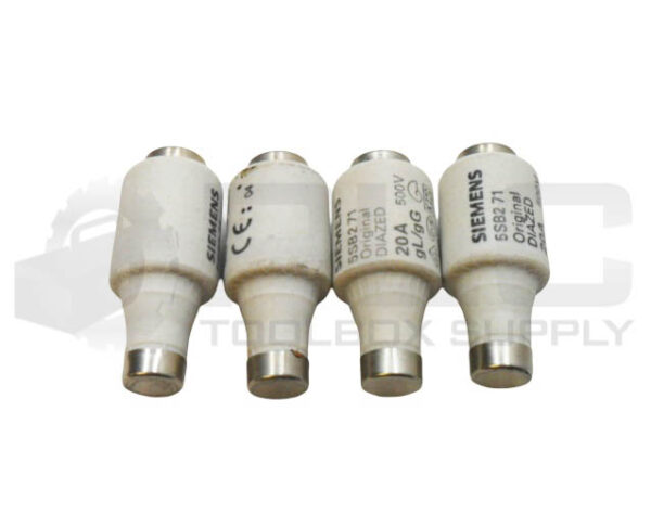 LOT OF 4 NEW SIEMENS 5SB271 DIAZED FUSE 20A 500V
