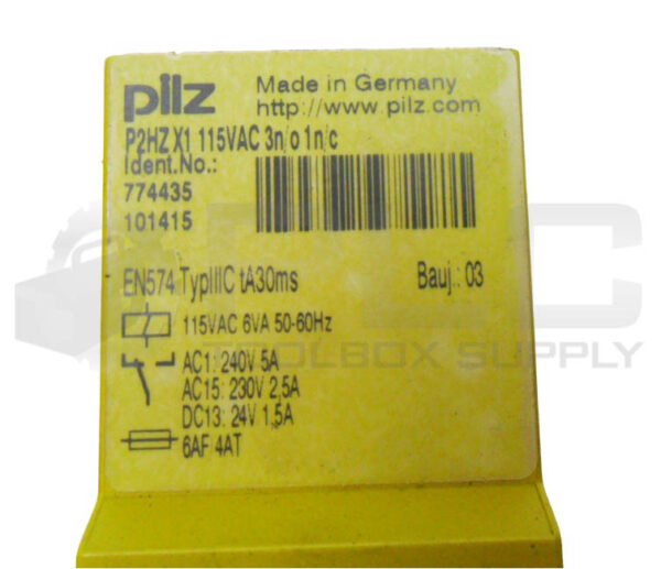 PILZ P2HZ X1 115VAC 3N/O 1N/C SAFETY RELAY 115VAC 50/60HZ  P2HZ X1 774435 - Image 5