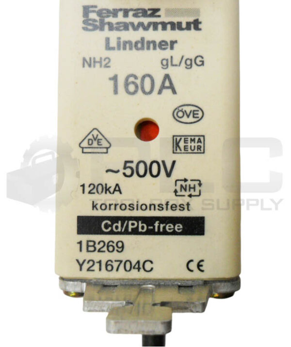 NEW BOX OF 3 FERRAZ SHAWMUT Y216704C CERAMIC BLADE TYPE FUSE 500A 160A *READ* - Image 5