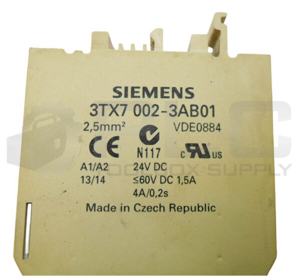 SIEMENS 3TX7 002-3AB01 OUTPUT INTERFACE MODULE 24VDC 1.5A - Image 4