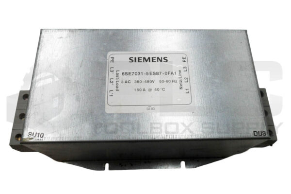 SIEMENS 6SE7031-5ES87-0FA1 LINE FILTER 380-480V 50/60HZ 150A - Image 2