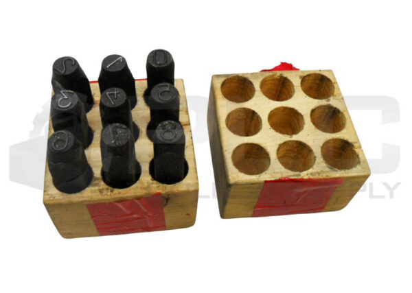 SET OF 9 TRITA 3163243 NUMBER STAMPS SET 12MM 0-8
