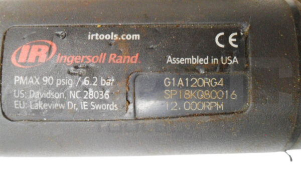 INGERSOLL RAND G1A120RG4 AIR DIE GRINDER 90PSIG 12000RPM - Image 5