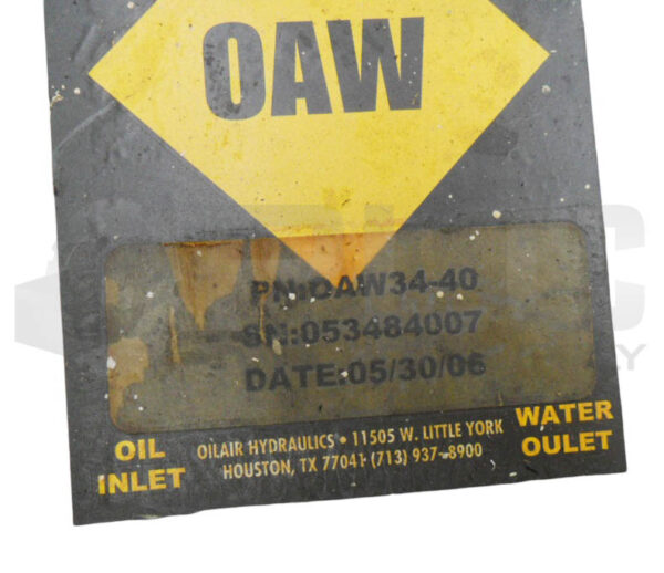 OILAIR HYDRAULICS OAW34-40 WATER OIL COOLER - Image 5
