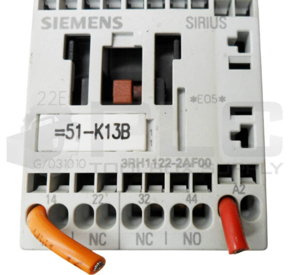 SIEMENS 3RH1122-2AF00 CONTACTOR RELAY 10A 600VAC - Image 5