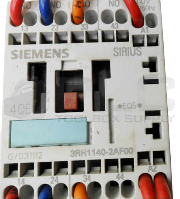 SIEMENS 3RH1140-2AF00 CONTACTOR RELAY 10A 600VAC - Image 5