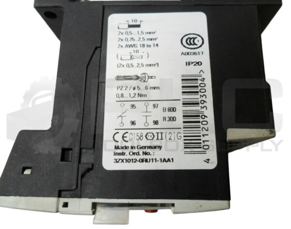 SIEMENS 3RU1116-0DB1 OVERLOAD RELAY 0.22-0.32A 3ZX1012-0RU11-1AA1 - Image 5