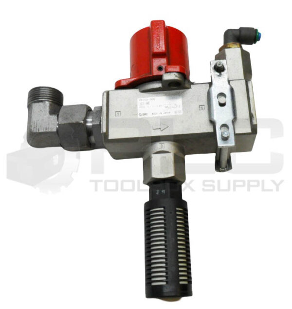 SMC VHS50-F06 LOCKOUT VALVE 3 PORT W/ AN402 PNEUMATIC MUFFLER
