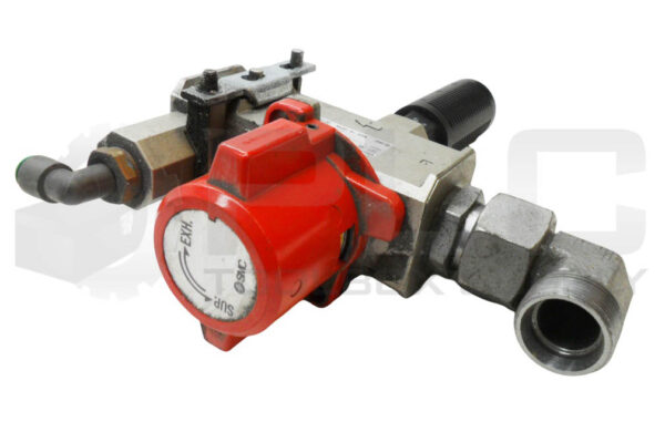 SMC VHS50-F06 LOCKOUT VALVE 3 PORT W/ AN402 PNEUMATIC MUFFLER - Image 2