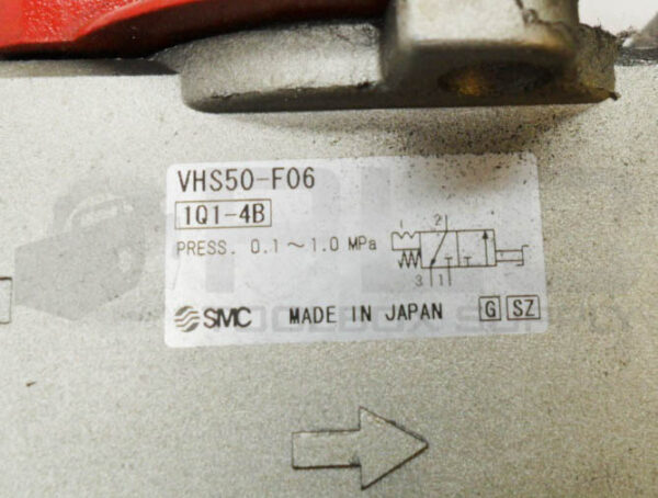 SMC VHS50-F06 LOCKOUT VALVE 3 PORT W/ AN402 PNEUMATIC MUFFLER - Image 4