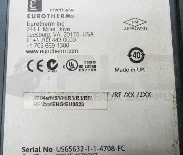 EUROTHERM 2204E/NS/VH/R1/R1/RF/RF/2XX/ENG/EU0523 TEMPERATURE CONTROLLER 2204FM - Image 5