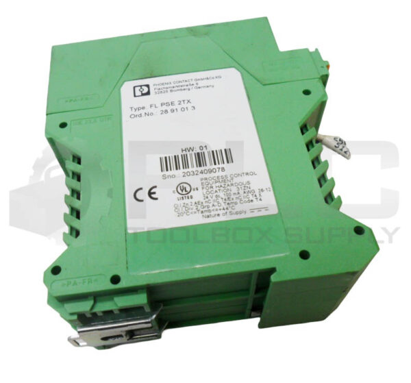 PHOENIX CONTACT FL PSE 2TX ETHERNET MODULE 24VDC 28 91 01 3 - Image 3