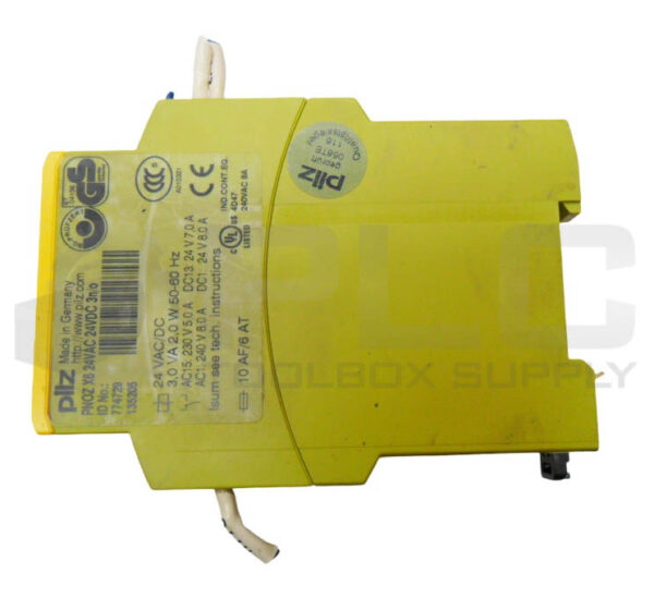PILZ PNOZ X6 24VAC 24VDC 3N/O SAFETY RELAY 24V AC/DC 50/60HZ 7.0A 774729 135205 - Image 4