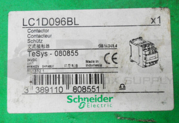 NEW SCHNEIDER ELECTRIC LC1D096BL CONTACTOR W/ LAD4TBDL SURGE SUPPRESSOR *READ* - Image 7