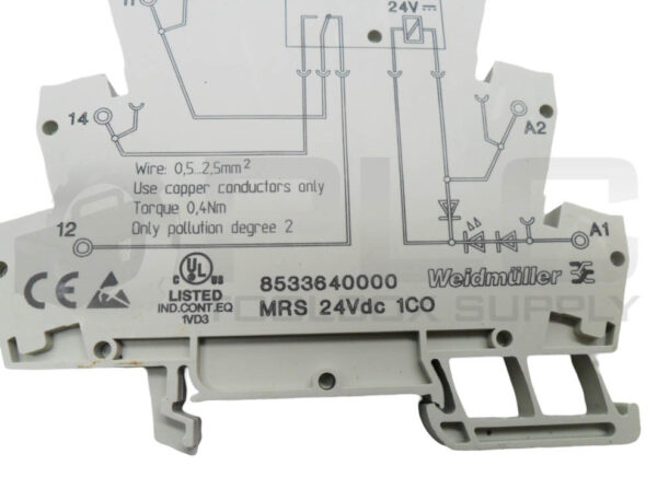 LOT OF 5 WEIDMULLER 8533640000 RELAY MODULE 24VDC W/ RSS113024 RELAY - Image 6