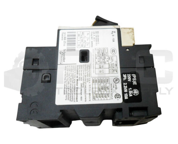 SCHNEIDER ELECTRIC GV2ME14/6-10A CIRCUIT BREAKER 6-10A 220V 3PH - Image 4