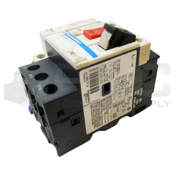 SCHNEIDER ELECTRIC GV2ME06/1-1.6A CIRCUIT BREAKER W/ GVAN20 AUXILIARY CONTACT - Image 4
