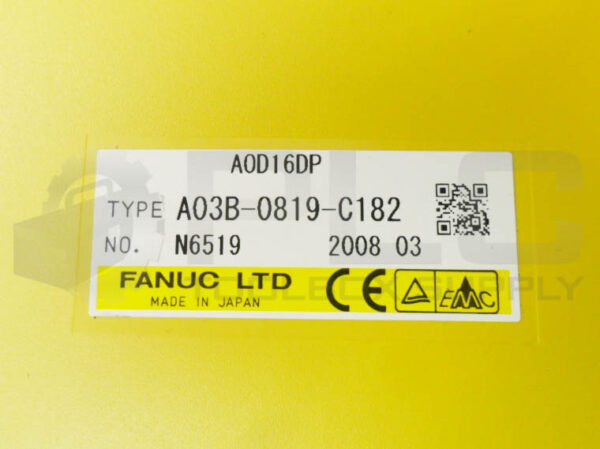FANUC A03B-0819-C182 I/O MODULE A0D16DP *READ* - Image 4
