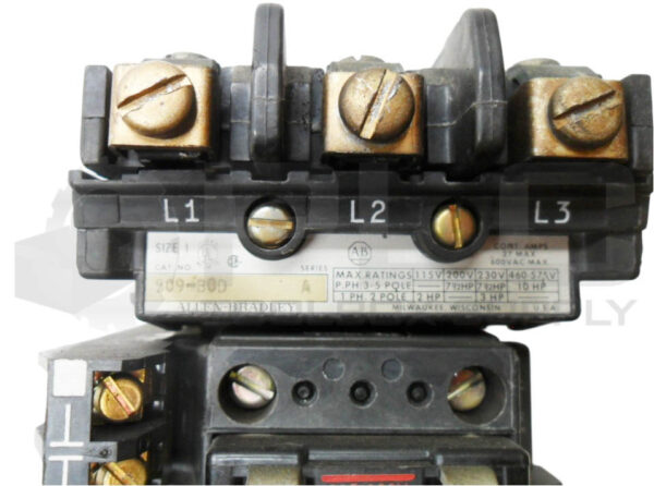 ALLEN BRADLEY 509-BOD /A CONTACTOR W/ CB236 W/ 590-BOW16 /A RELAY *READ* - Image 7