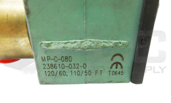 ASCO 8262G261 SOLENOID VALVE 300PSI 1/4" W/ 238610-032-D COIL MP-C-080 110-120V - Image 4