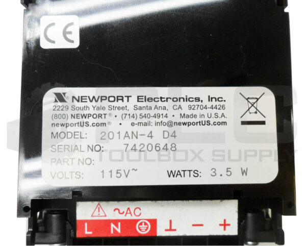NEW NEWPORT ELECTRONICS 201AN-4 D4 VOLTMETER 115V 3.5W - Image 7
