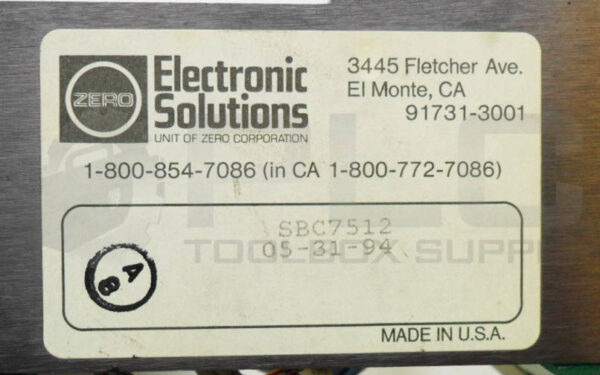 ELECTRONIC SOLUTIONS SBC7512 PLC RACK 12 SLOT - Image 6