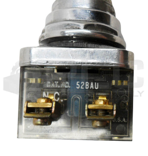 FURNAS ELECTRIC 52PA 3ACU /B PUSH BUTTON W/52BAL CONTACT BLOCK W/ 52BAU - Image 4