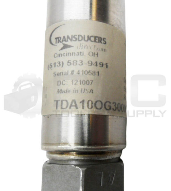 TRANSDUCERS DIRECT TDA10OG300009S002 PRESSURE TRANSDUCER10-28VDC 3000PSIG - Image 5