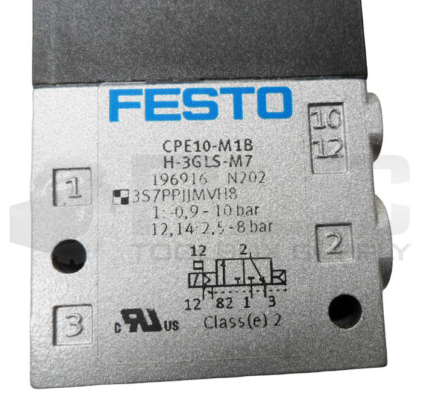 NEW FESTO CPE10-M1BH-3GLS-M7 SOLENOID VALVE W/ MSZE-B-3-24DC COIL 24VDC 196916 - Image 6
