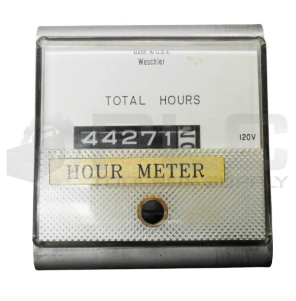 WESCHLER INSTRUMENTS 671B375A09 HOUR METER 120V 60HZ GH-332 - Image 2