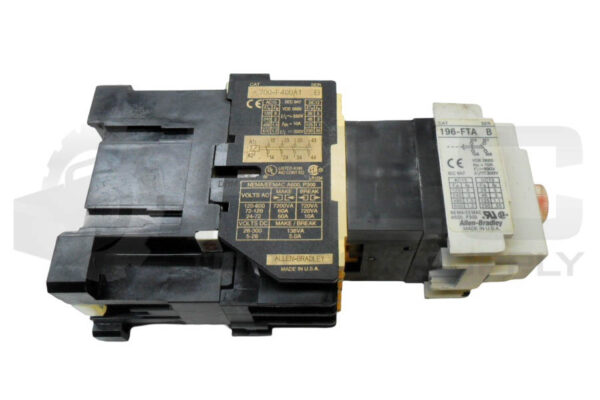 ALLEN BRADLEY 196-FTA /B PNEUMATIC TIMER W/ 700-F400A1 /B CONTACTOR W/ HA473 - Image 4