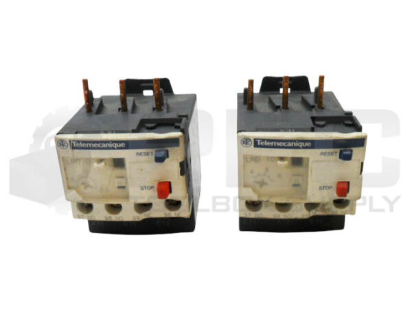 LOT OF 2 TELEMECANIQUE LRD 10 OVERLOAD RELAY 1.6-2.5A 600VAC