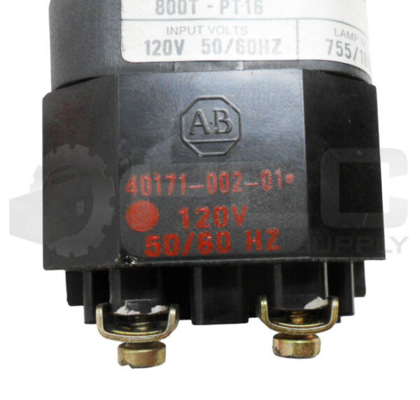 LOT OF 3 ALLEN BRADLEY 800T-PT16 /T PUSH BUTTON W/ 40171-002-01 W/ 800T-XA /D - Image 6