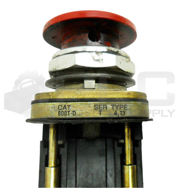 LOT OF 3 ALLEN BRADLEY 800T-D... /T PUSH BUTTON RED W/ 800T-XA /D CONTACT BLOCK - Image 6