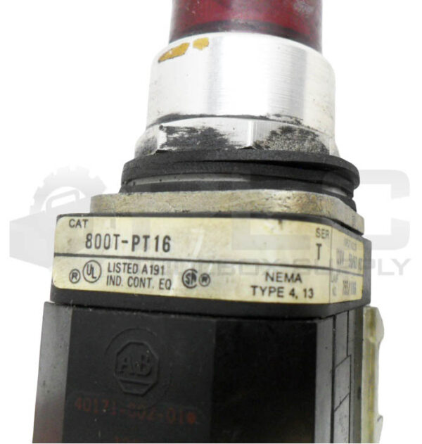 LOT OF 5 ALLEN BRADLEY 800T-PT16 /T PUSH BUTTON W/ 40171-002-01 W/ 800T-XA /D - Image 7