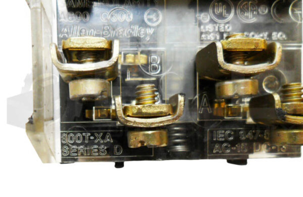 LOT OF 5 ALLEN BRADEY 800T-B... /T PUSH BUTTON RED W/ 800T-XA /D CONTACT BLOCK - Image 4