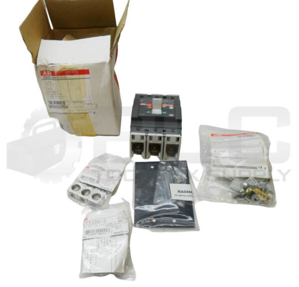 NEW ABB SACE TMAX T3 N 225 CIRCUIT BREAKER 125A 3 POLE 600V 50/60HZ *READ*