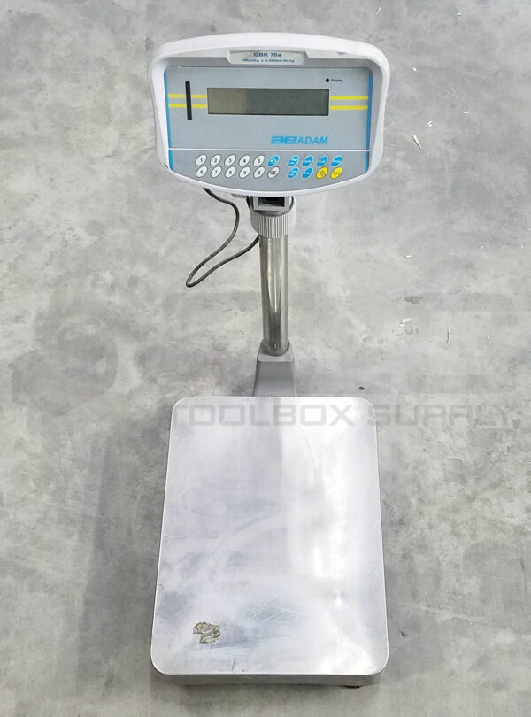 ADAM EQUIPMENT GBK 70A BENCH CHECK WEIGHING SCALE 70LB/32KG CAPACITY *READ