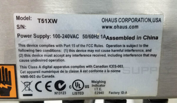 OHAUS T51XW DEFENDER 5000 WASHDOWN WEIGHT INDICATOR - Image 4