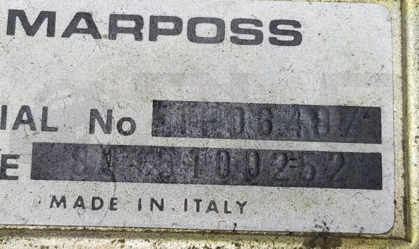 MARPOSS 8015100252 E9 GAUGE AMPLIFIER CONTROLLER 50/60Hz 0.63A 110V - Image 4