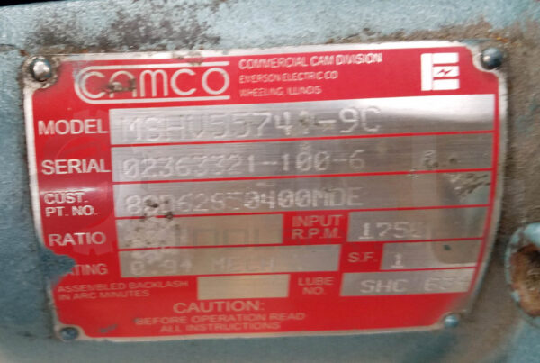 CAMCO 902RDM6H32-270 RDM - ROLLER DIAL INDEX DRIVE - Image 6