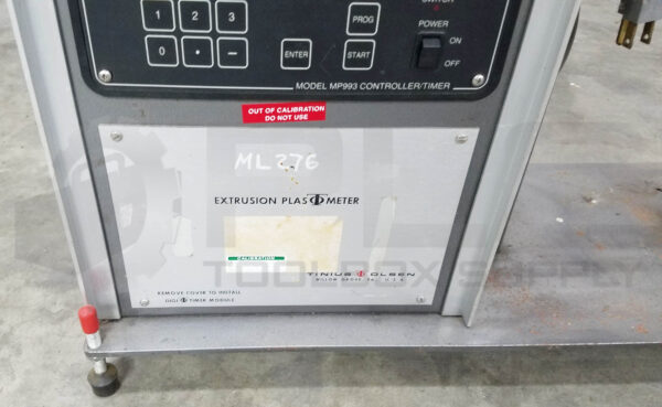 TINIUS OLSEN MP993 EXTRUSION PLASTOMETER - Image 3